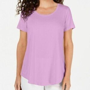 NWT JM Collection Scoop-Neck Top - Hyacinth